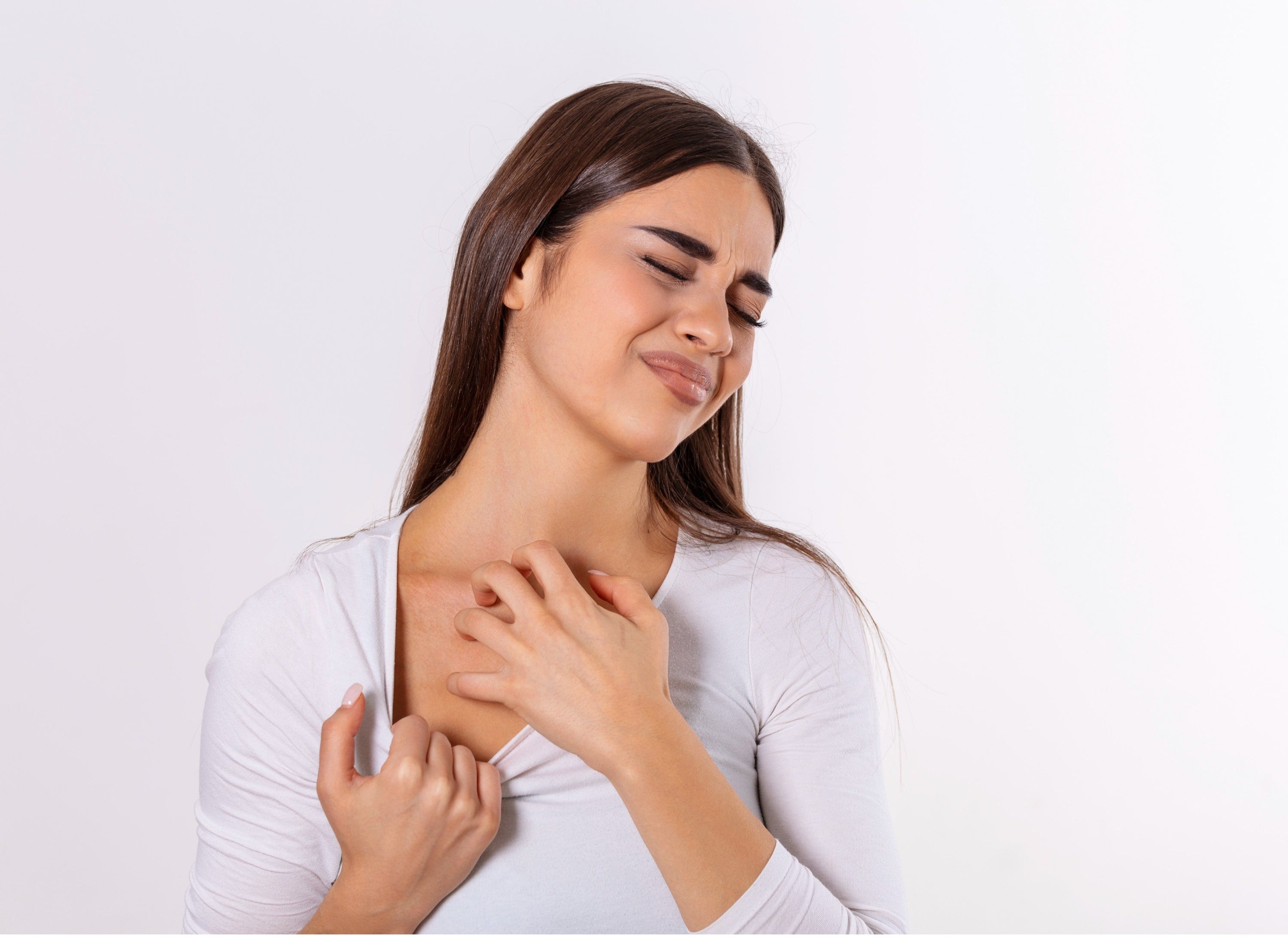 woman with dermatitis